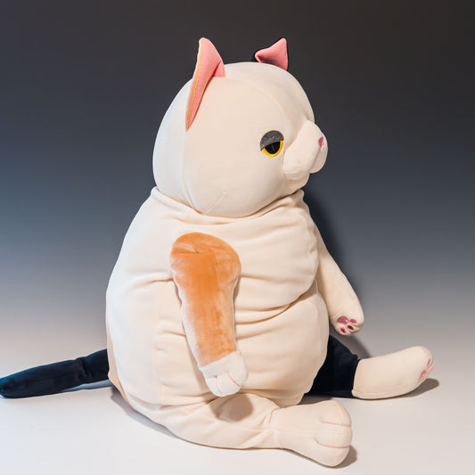 シナダ SHINADA ぬいぐるみ もちねこ ミケ(XL) MONE-0800M 右横から