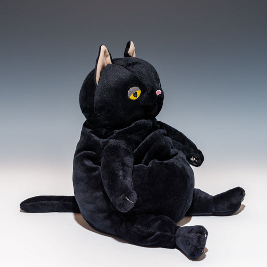 シナダ SHINADA ぬいぐるみ もちねこ クロ(L) MONE-0350B 右横から