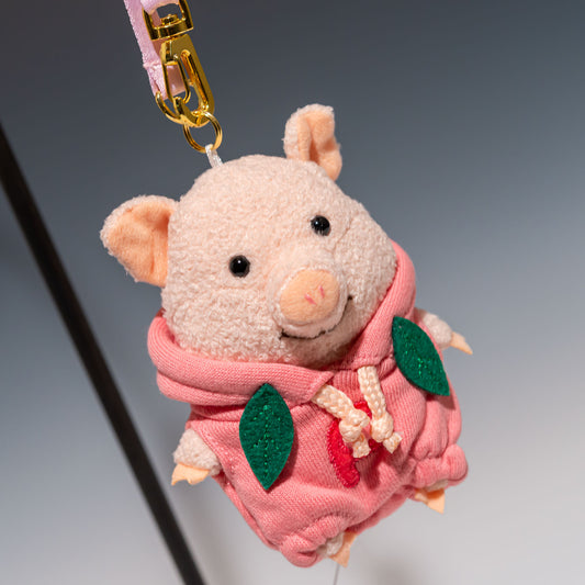 内藤デザイン研究所 ぬいぐるみ ぷーとん ももパーカー マスコット アップ