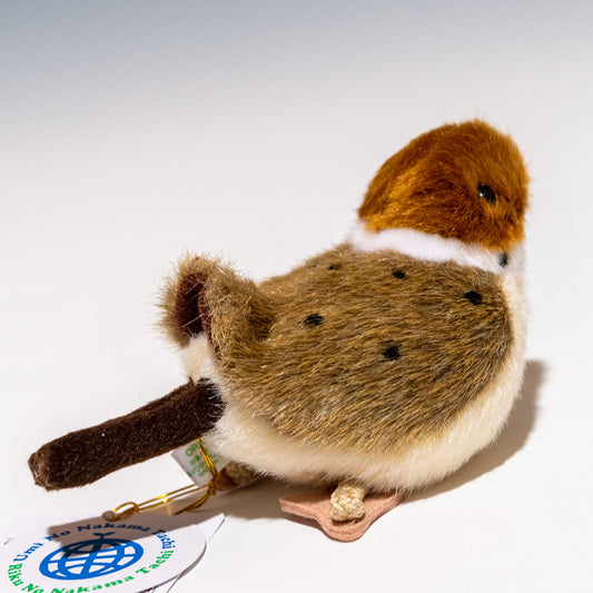 吉徳 ぬいぐるみ りくのなかまたち スズメ 180449 後ろ姿