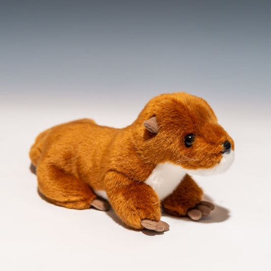 たけのこ TAKENOKO ぬいぐるみ マリンシリーズ カワウソ M ブラウン 14814 右横から