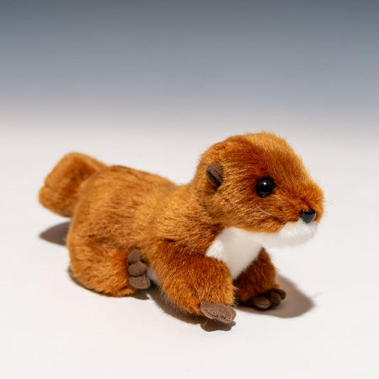 たけのこ TAKENOKO ぬいぐるみ マリンシリーズ カワウソ S ブラウン 80749 右横から