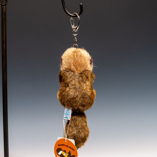 たけのこ TAKENOKO ぬいぐるみ マリンシリーズ プチラッコ 茶 68421のぶら下がり後ろ姿