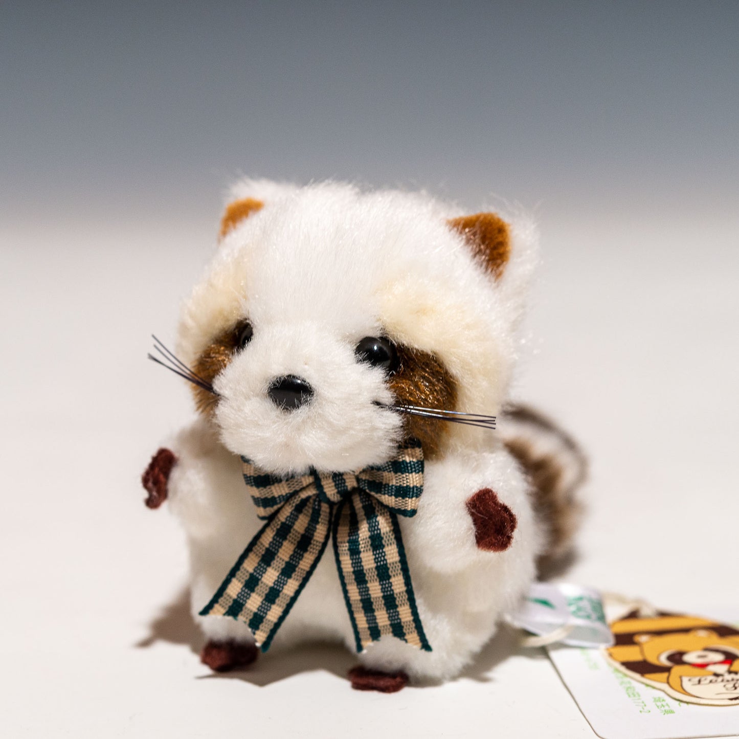 たけのこ TAKENOKO ぬいぐるみ ミニミニキッズ レッサーパンダ 白 48536の正面から