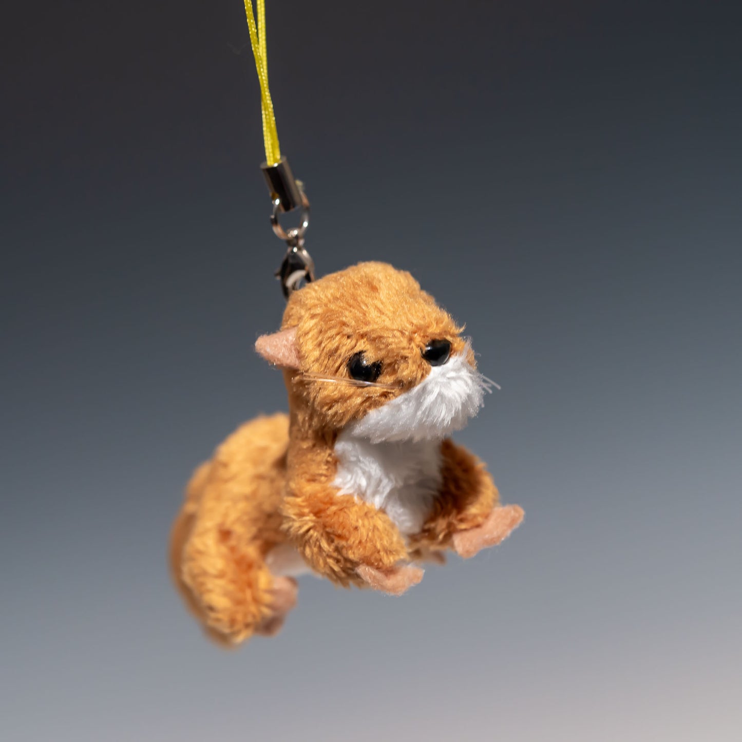 たけのこ TAKENOKO ぬいぐるみ マリンシリーズ カワウソ ストラップ ブラウン 48812 右横顔