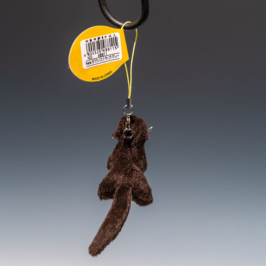 たけのこ TAKENOKO ぬいぐるみ マリンシリーズ カワウソ ストラップ グレー 48811 後ろ姿