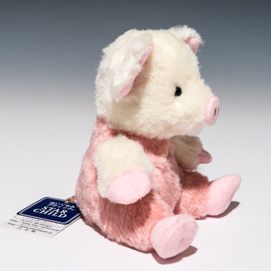 スターチャイルド STAR CHILD ぬいぐるみ 仔ブタのウィウィ コスチューム ピンク 1320 右横