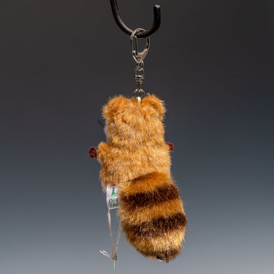 たけのこ TAKENOKO ぬいぐるみ ミニミニキッズ レッサーパンダ 茶 48537のぶら下がり後ろ姿