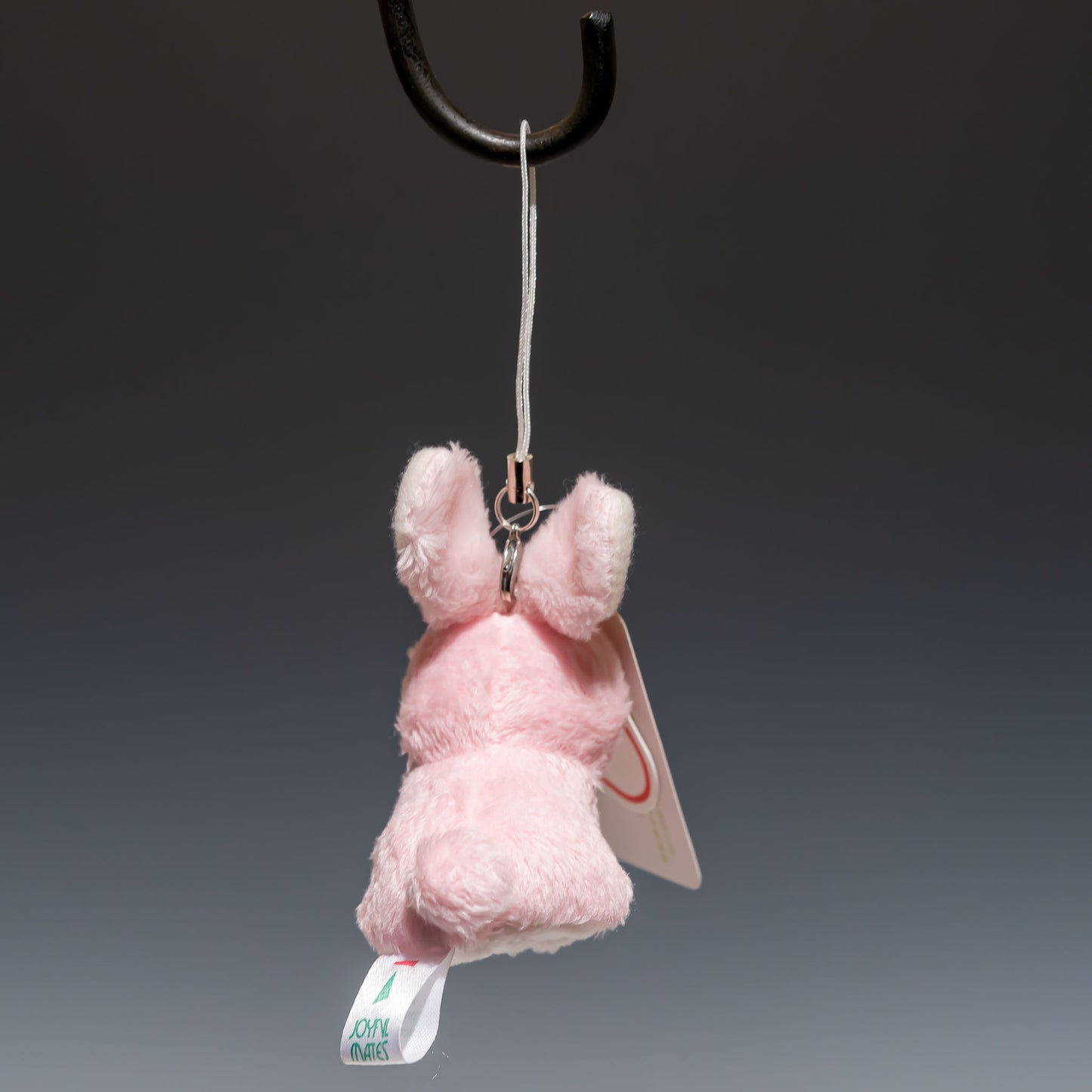 たけのこ TAKENOKO ぬいぐるみ フォンテーヌストラップ ウサギ ピンク 38042 後ろ姿