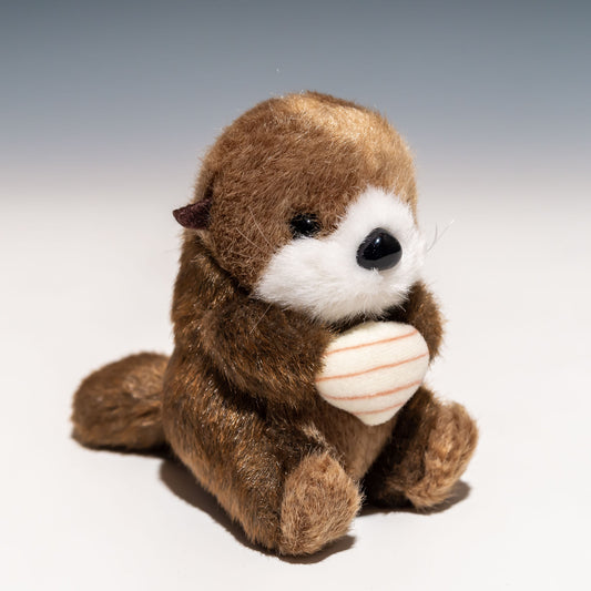 たけのこ TAKENOKO ぬいぐるみ マリンシリーズ お座りラッコ (ミニ) 88815 右横から