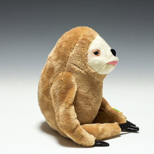 シナダ SHINADA ぬいぐるみ のんきもの ナマケモノ(M)ベージュ NKMN-0148B 右横