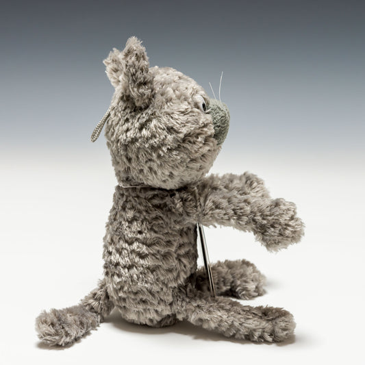 シナダ SHINADA ぬいぐるみ へちゃねこ グレー HCNG-0168 右横から