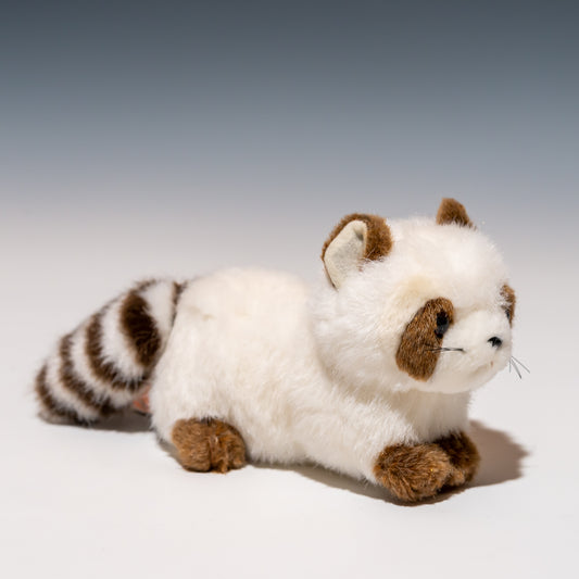 たけのこ TAKENOKO ぬいぐるみ プチどりーむ ミニ (A) アライグマ 白 95016 右横