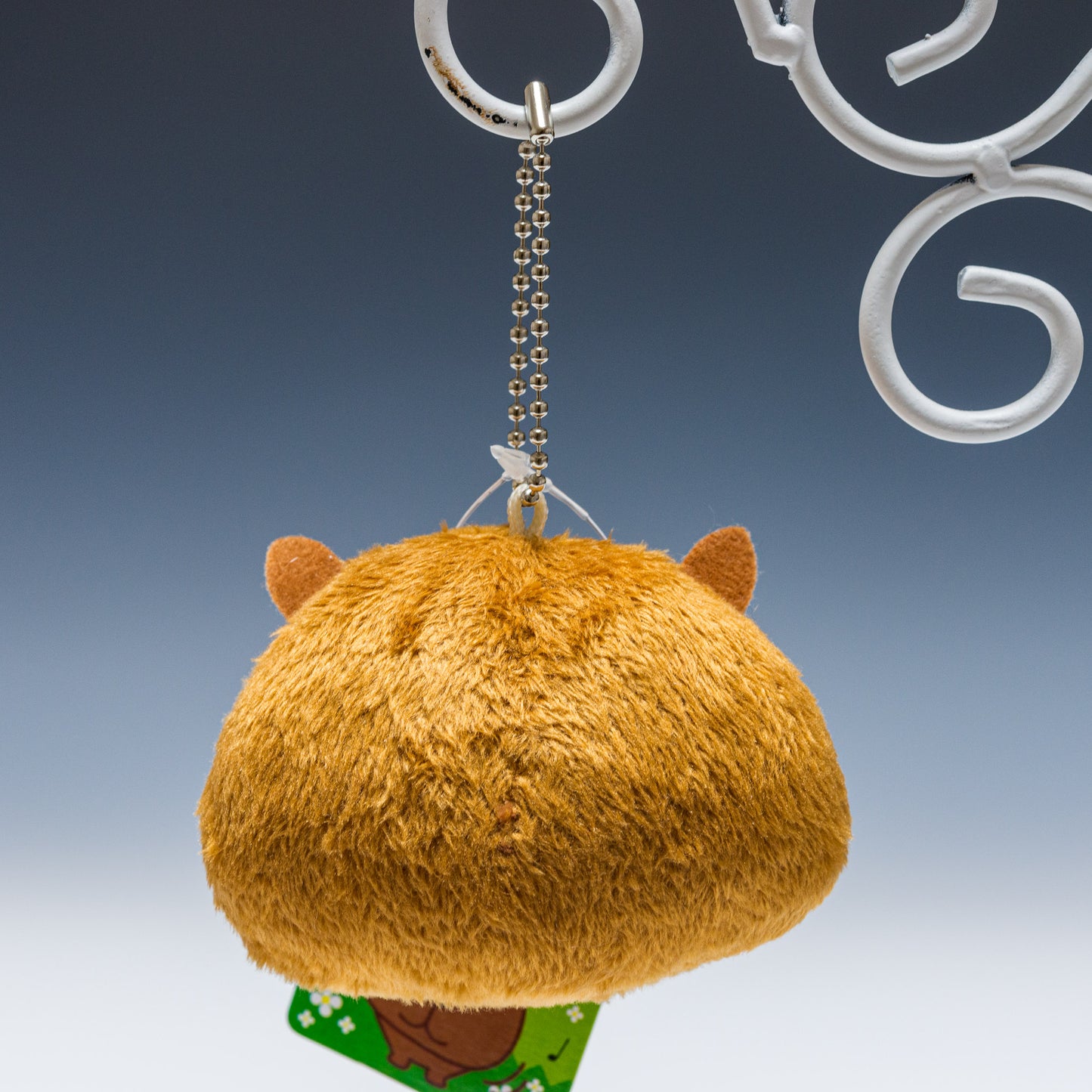 オリエンタルトーイ ぬいぐるみ のんびりカピバライフ ボールチェーン(笛入り) KB-1003 後ろから