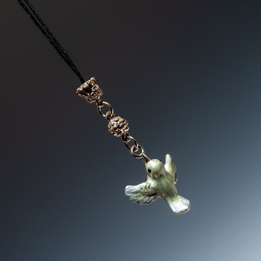 ストラップ 青い鳥のアップ