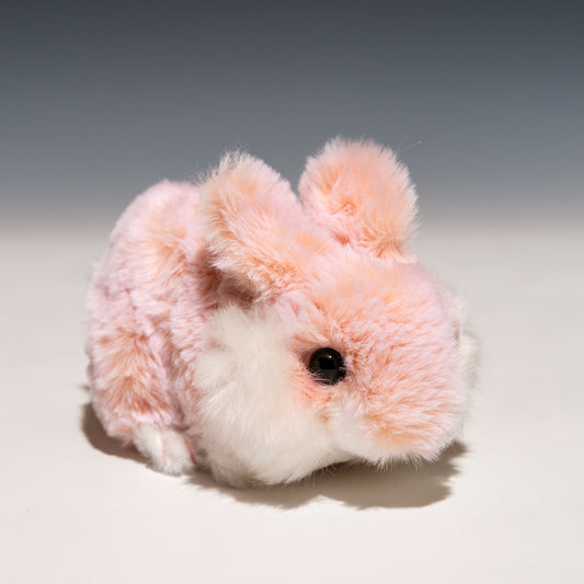 CUTE キュート販売 ぬいぐるみ ふわふわうさぎ S 這い うすピンク F0229 右横