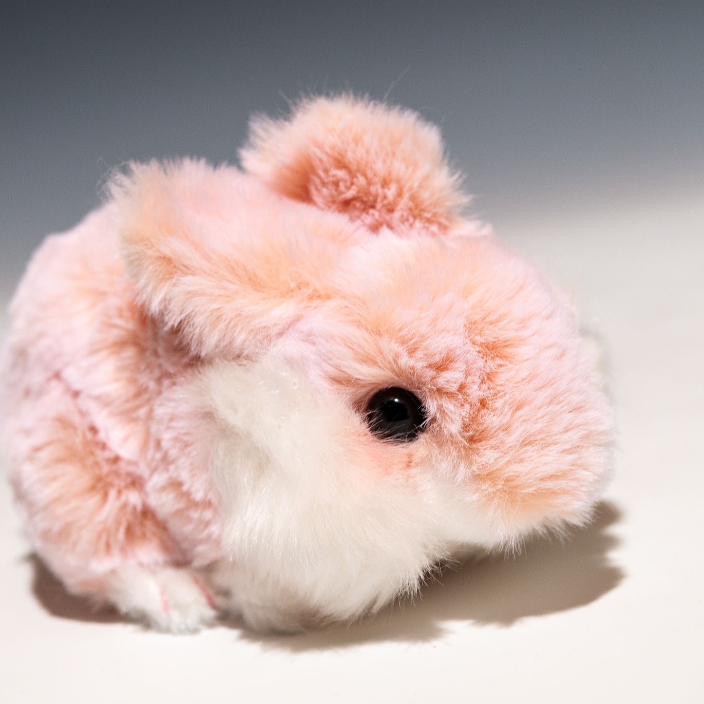 CUTE キュート販売 ぬいぐるみ ふわふわうさぎ S 這い うすピンク F0229 右横顔