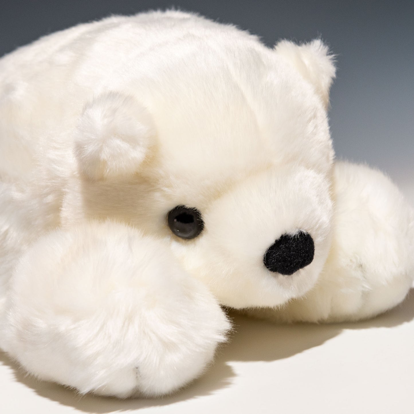 キュート販売 CUTE ぬいぐるみ シロクマ L M0067 右横顔