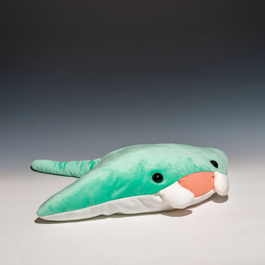 内藤デザイン研究所 ぬいぐるみ 海中散歩 ふわもこXLサイズ マンタ 右横から