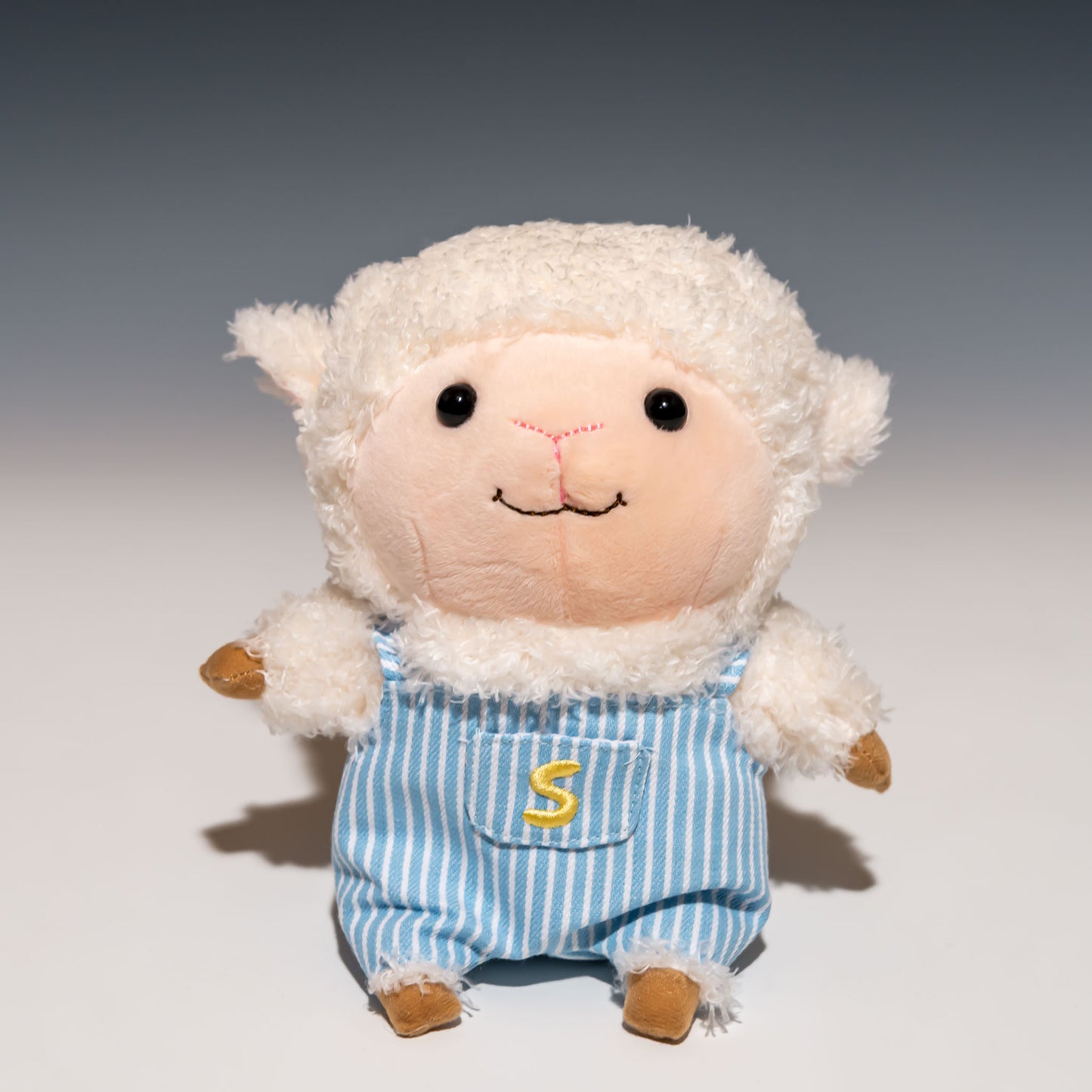 内藤デザイン研究所 ぬいぐるみ しーぷん Sサイズ ヒッコリーデニム 真正面から