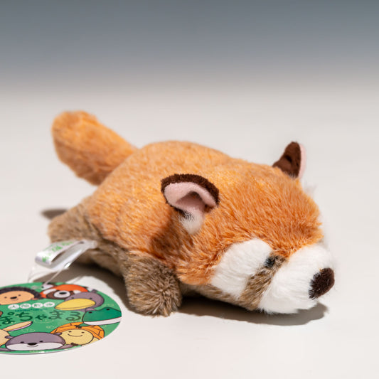 内藤デザイン研究所 ぬいぐるみ 大陸散歩 ぽちゃまる Sサイズ レッサーパンダ 右横から