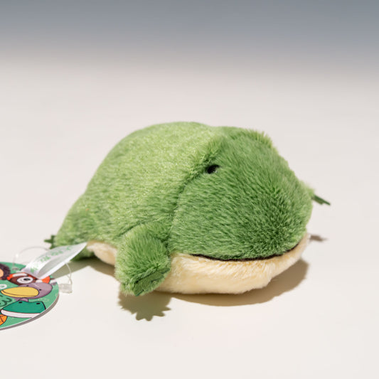 内藤デザイン研究所 ぬいぐるみ 大陸散歩 ぽちゃまる Sサイズ カエル 右横から