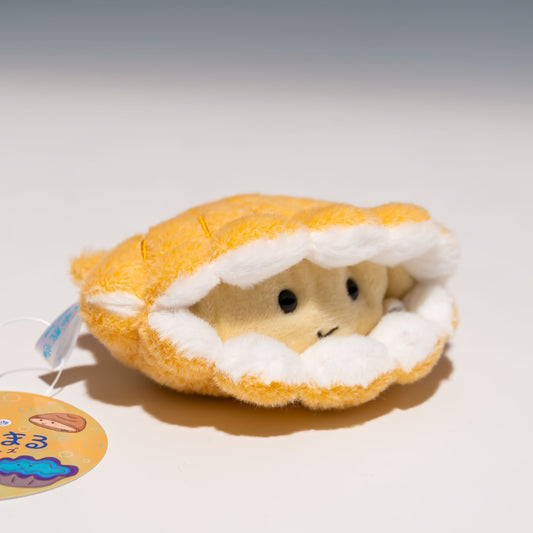 内藤デザイン研究所 ぬいぐるみ 海中散歩 ぽちゃまる 貝シリーズ Sサイズ アコヤガイ 右横から