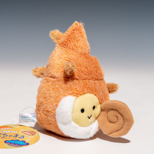 内藤デザイン研究所 ぬいぐるみ 海中散歩 ぽちゃまる 貝シリーズ Sサイズ サザエ 右横から