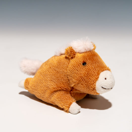 内藤デザイン研究所 ぬいぐるみ 大陸散歩 ぽちゃまる Sサイズ ポニー 右横から