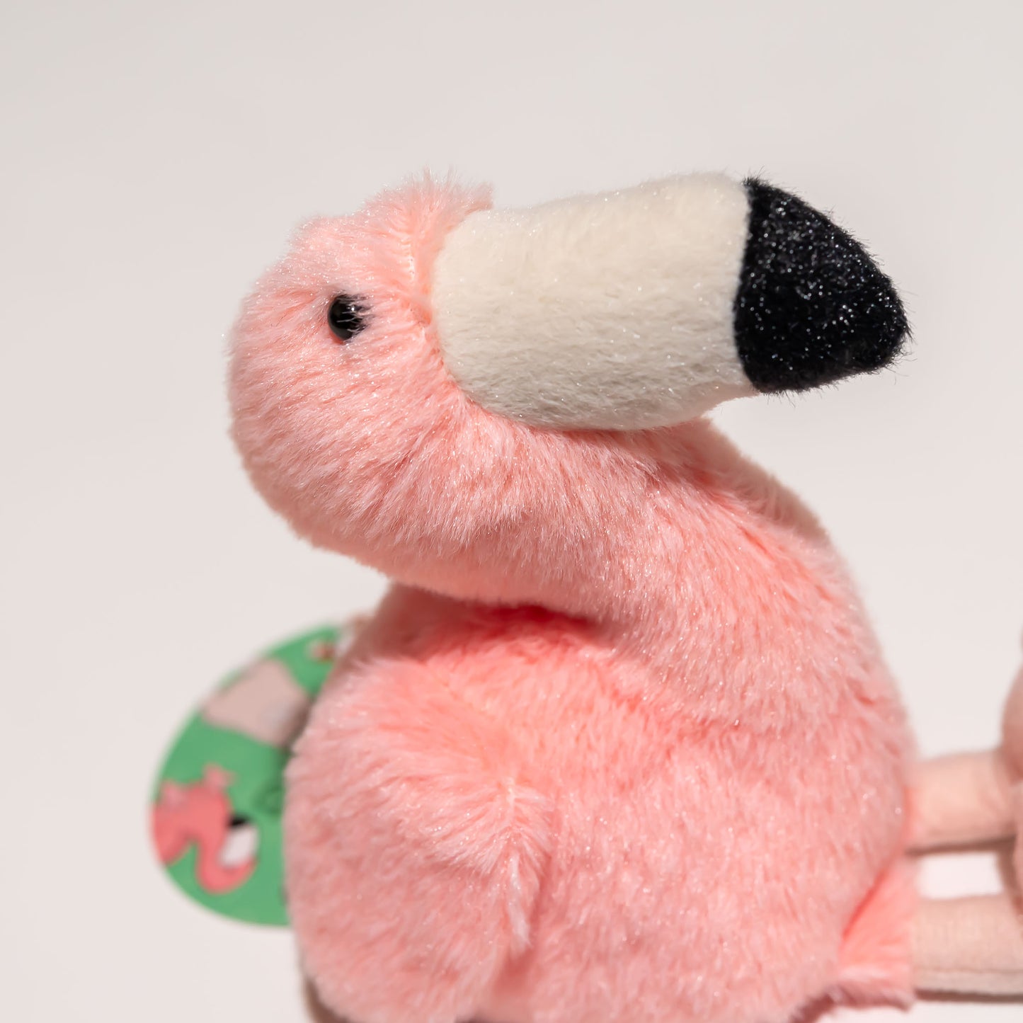 内藤デザイン研究所 ぬいぐるみ 大陸散歩 ぽちゃまる Sサイズ フラミンゴ 右横顔