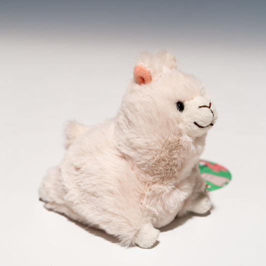 内藤デザイン研究所 ぬいぐるみ 大陸散歩 ぽちゃまる Sサイズ アルパカ 右横から