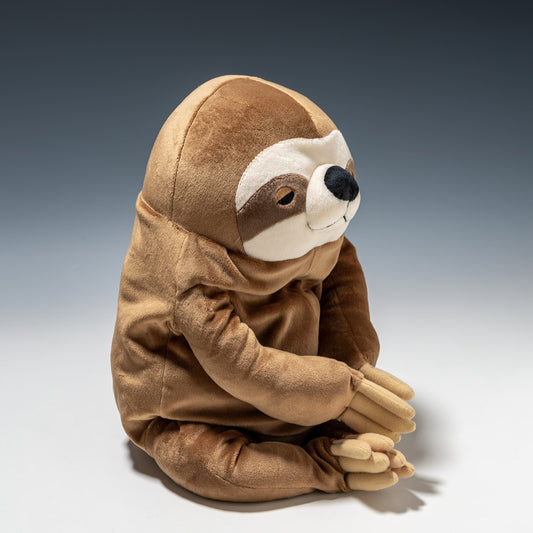 シナダ SHINADA ぬいぐるみ もちなまけ ブラウン L MKNK-0350B 右横から