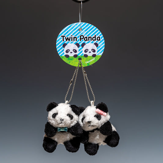 たけのこ TAKENOKO Twin Panda ボールチェーン 12008 正面から