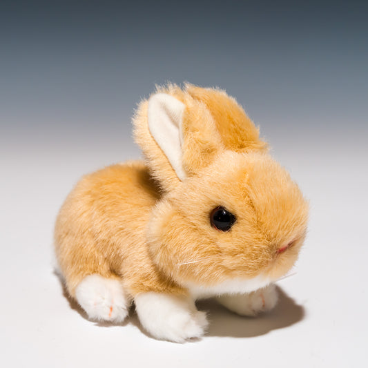 吉徳 ぬいぐるみ りくのなかまたち ウサギ ベージュの正面