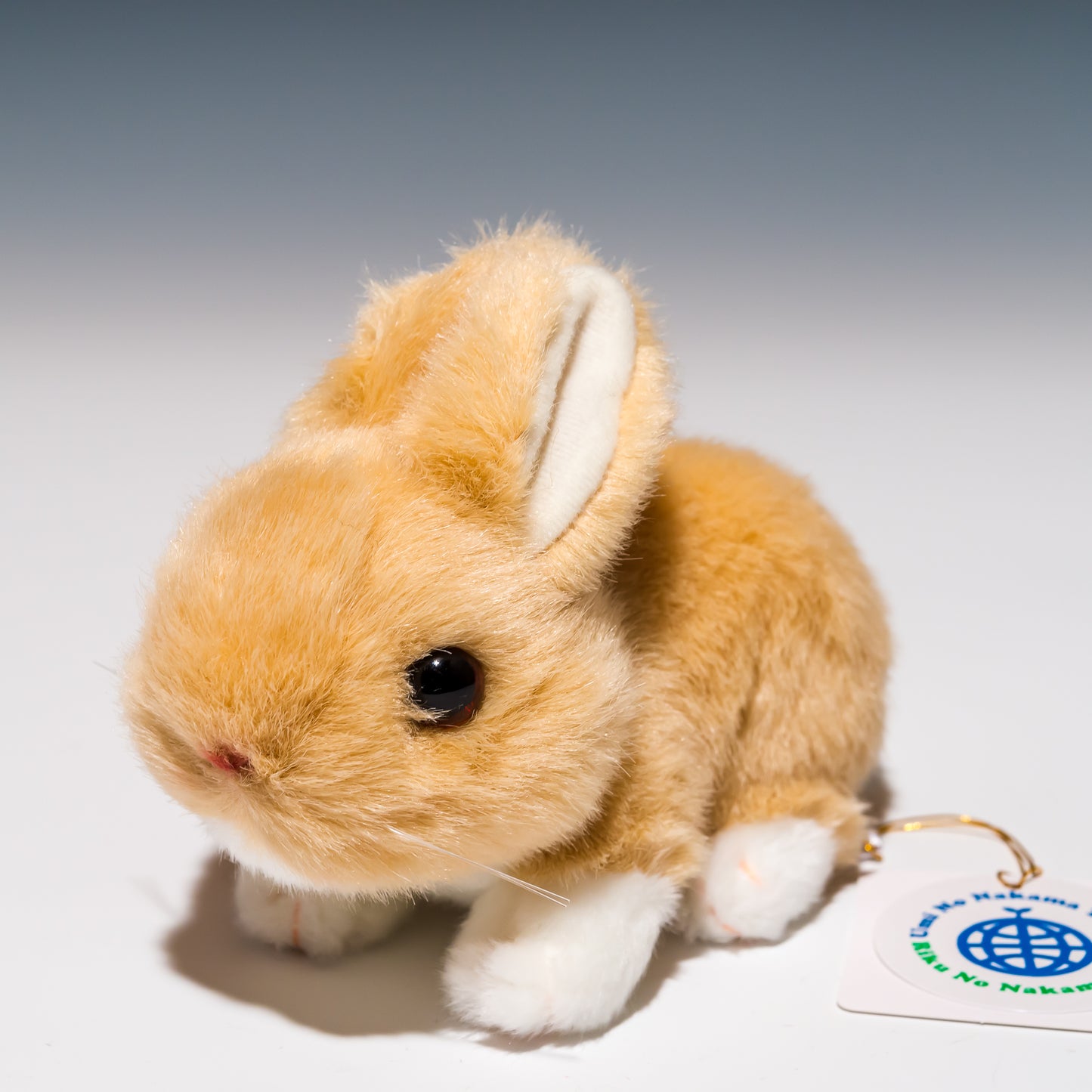 吉徳 ぬいぐるみ りくのなかまたち ウサギ ベージュの左横顔