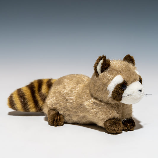 たけのこ TAKENOKO ぬいぐるみ プチどりーむ ミニ (A) アライグマ 茶 95015 右横