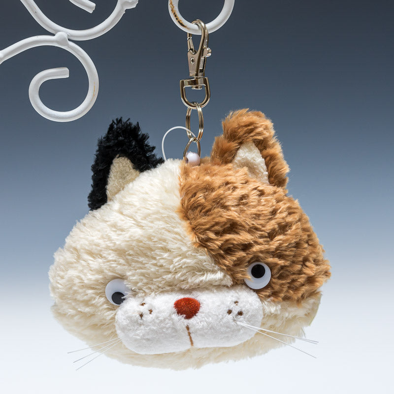 シナダ SHINADA ぬいぐるみ へちゃねこ パスケース ミケ HNPI-0120 正面