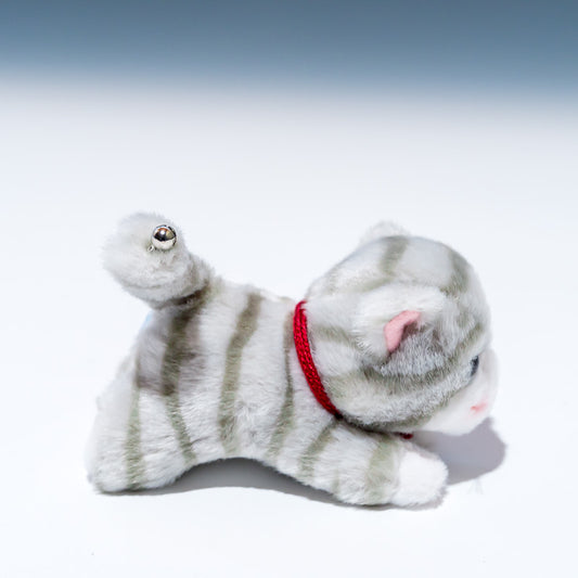 たけのこ TAKENOKO ぬいぐるみ プチシェリー這い ネコ グレー 58846 右横