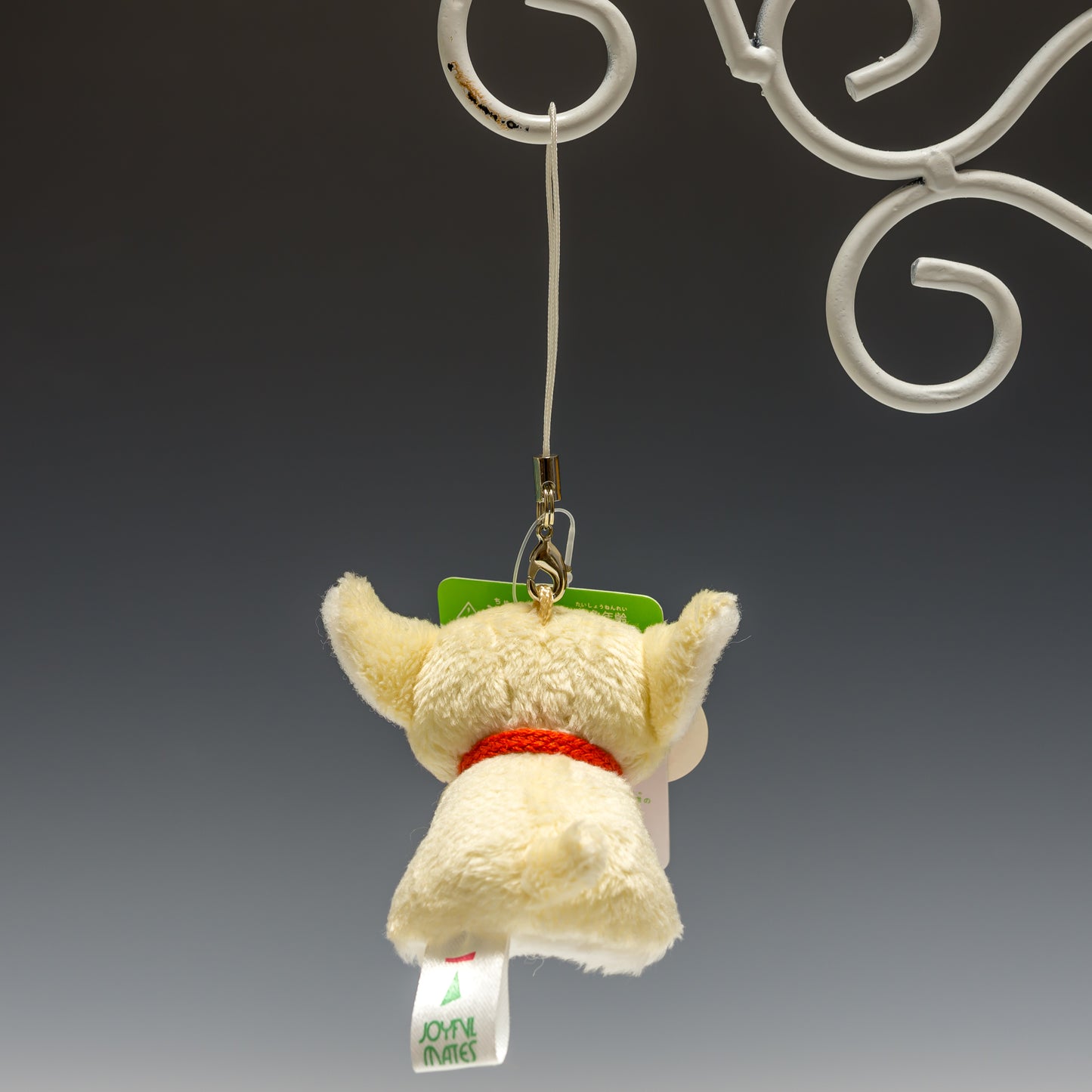 たけのこ TAKENOKO ぬいぐるみ フォンテーヌストラップ チワワ アイボリー 38024 後ろ