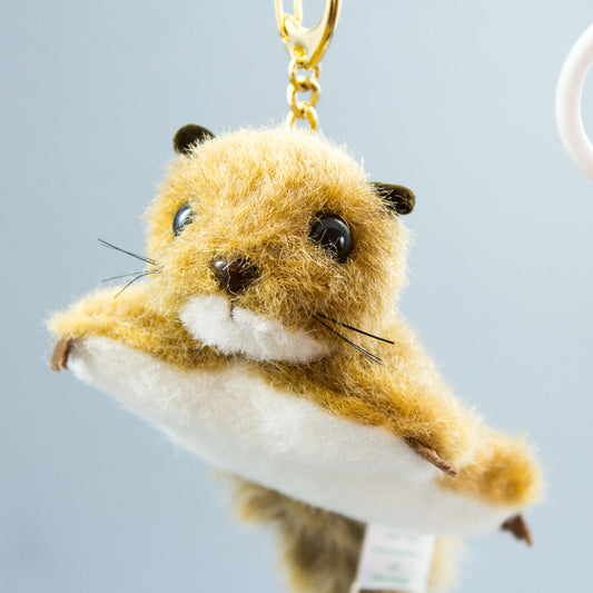 たけのこ TAKENOKO ぬいぐるみ モモンガ キーホルダー 茶 58031 アップ