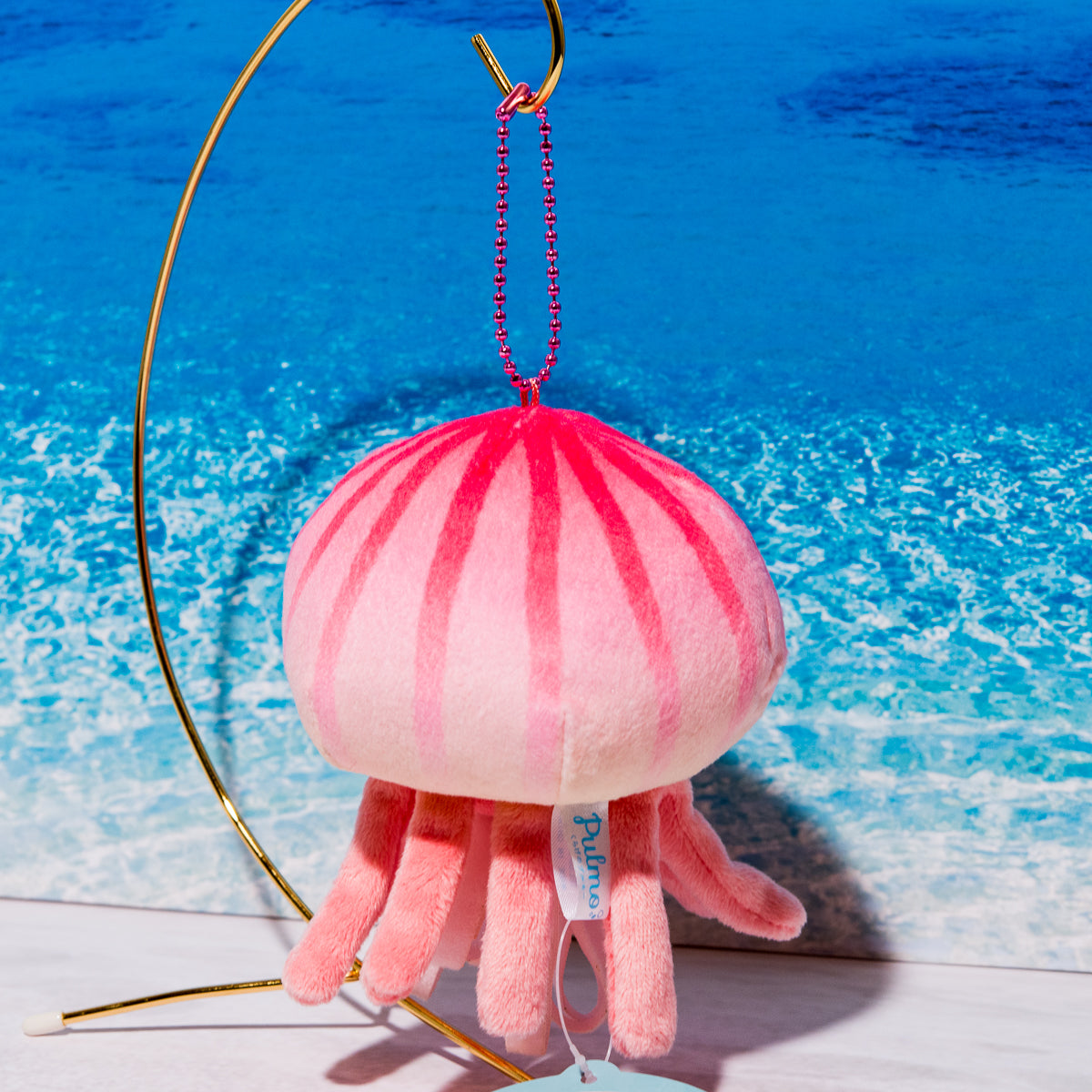 内藤デザイン研究所 ぬいぐるみ 海中散歩 くらげのプルモー マスコット(アカクラゲ)の後ろ