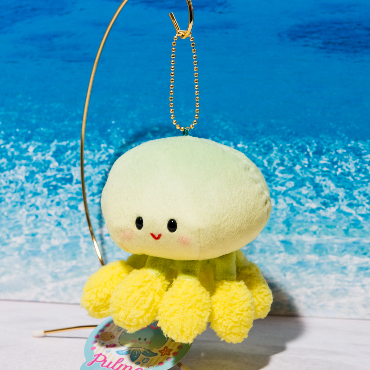 内藤デザイン研究所 ぬいぐるみ 海中散歩 くらげのプルモー マスコット(カラージェリー)の正面
