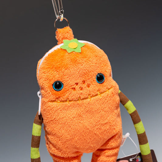 シナダ SHINADA ぬいぐるみ モケケ マルチデジタルポーチ ビーン(OR) MKMP-0100O アップ