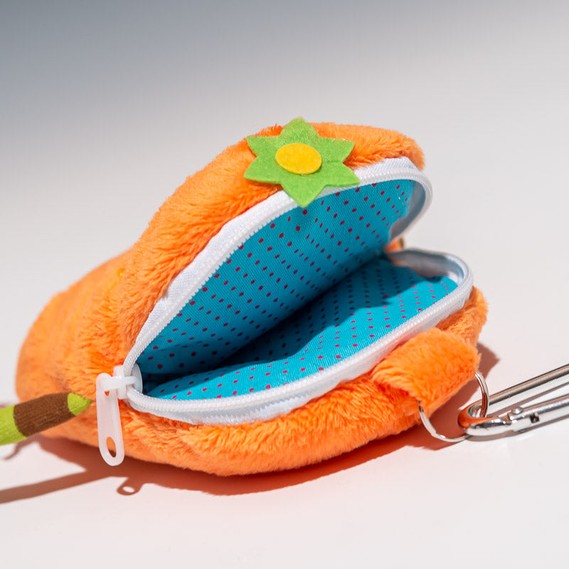 シナダ SHINADA ぬいぐるみ モケケ マルチデジタルポーチ ビーン(OR) MKMP-0100O 内部