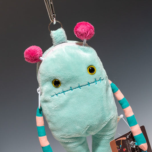 シナダ SHINADA ぬいぐるみ モケケ マルチデジタルポーチ クル(LG) MKMP-0100LG アップ