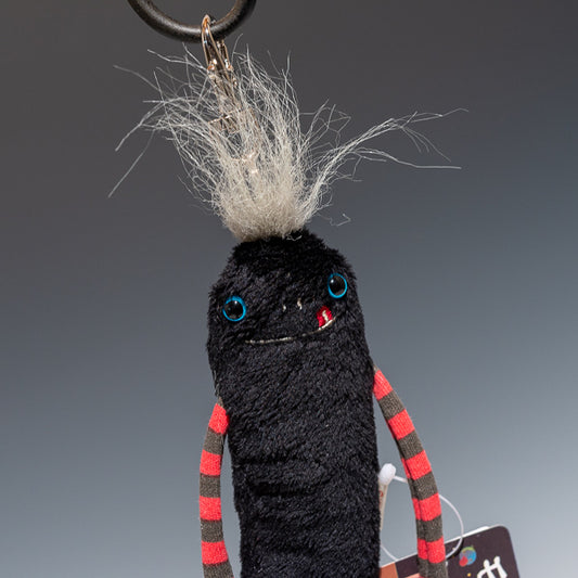 シナダ SHINADA ぬいぐるみ モケケ リールキーチェーン ネルクロ(BK) MKRK-0088GB アップ