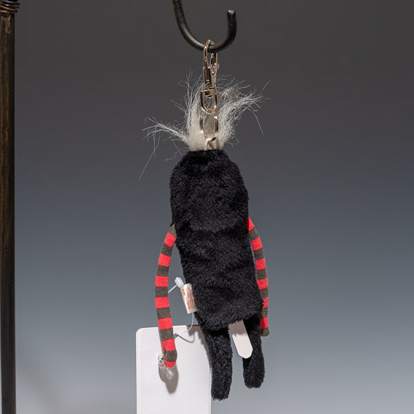 シナダ SHINADA ぬいぐるみ モケケ リールキーチェーン ネルクロ(BK) MKRK-0088GB 後ろ