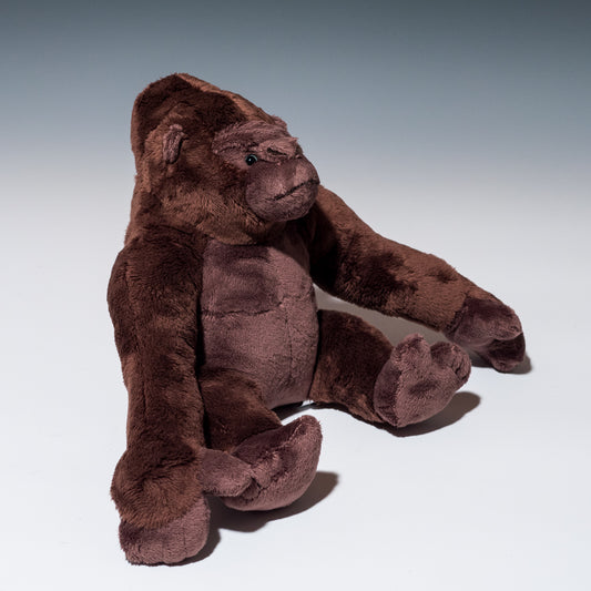 内藤デザイン研究所 ぬいぐるみ 大陸散歩 ゴリラのシルバーバック Sサイズ 右横