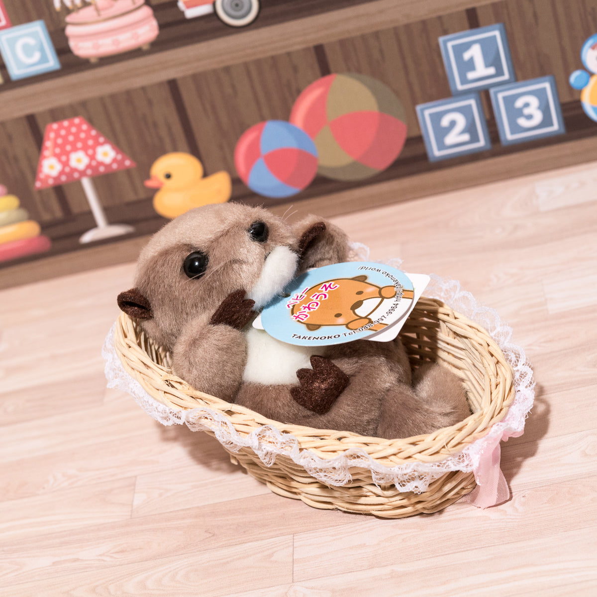 たけのこ TAKENOKO ぬいぐるみ ベビーかわうそ 新色の右横