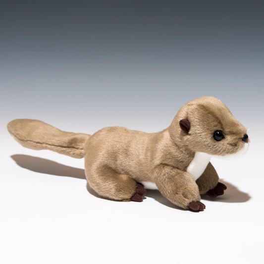 たけのこ TAKENOKO ぬいぐるみ マリンシリーズ カワウソ M 新色 (ベージュ) 14815 右横